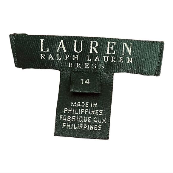 LAUREN Ralph Lauren Dress Sleeveless Jersey Red Ruched Faux Wrap Womens 14 - Picture 6 of 10